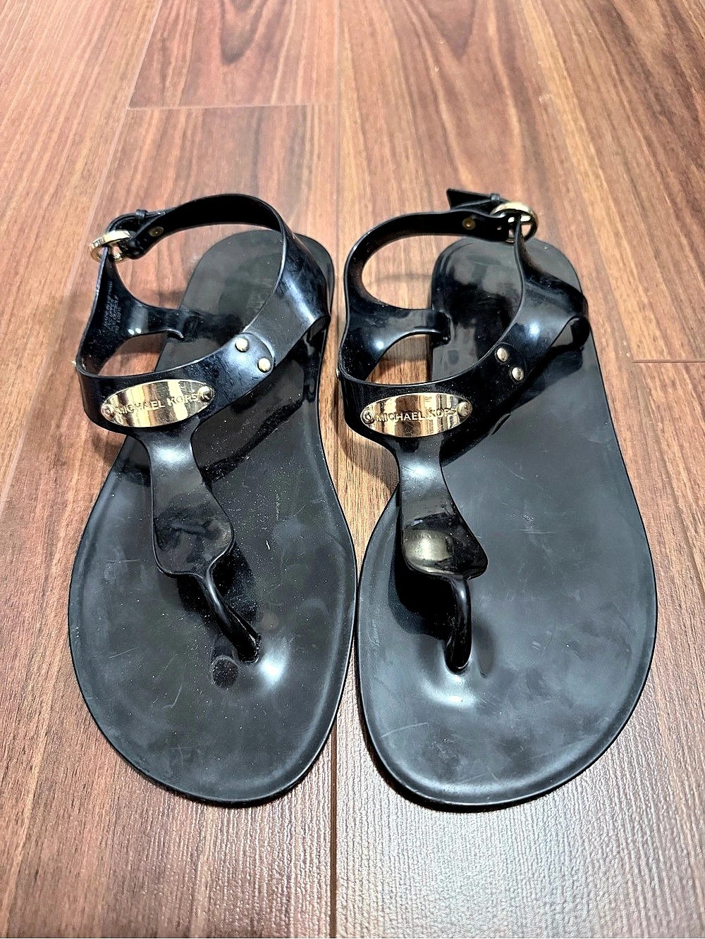 Michael Kors Black Sandal Flats size 7